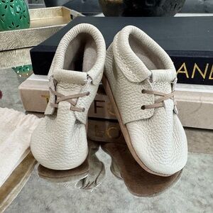 Freshly picked Cream Baby Moccasins